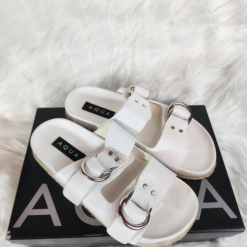 Aqua Women's Kai Slip On Espadrille Sandals